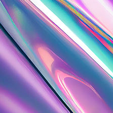 Pearlescent sheet with blue pink and white hues