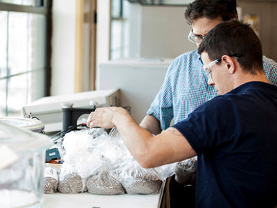 two men working