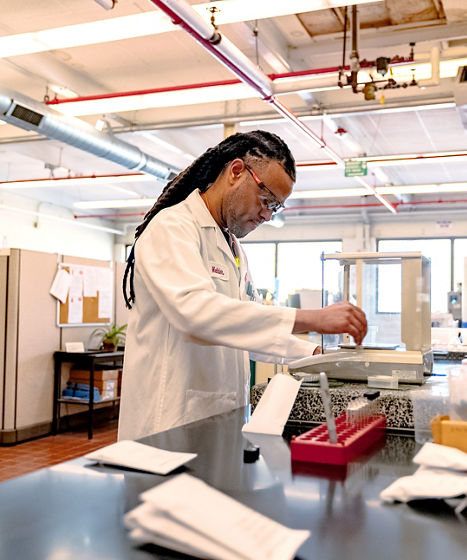 man working in a lab