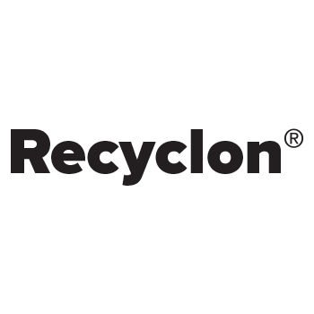 A trademarked logo with the word Recyclon and a registered trademark icon to the right