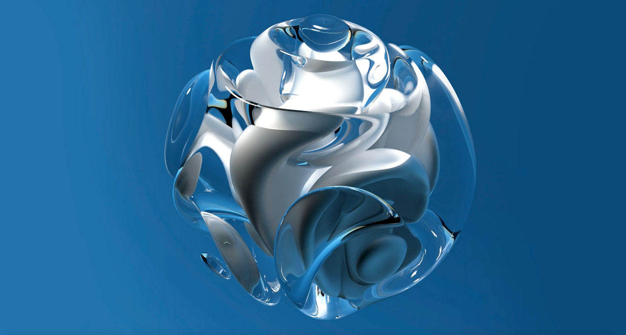 Abstract clear fluid material in a cylinder