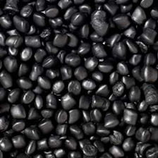 close up of black thermoplastic elastomer vulcanizates pellets