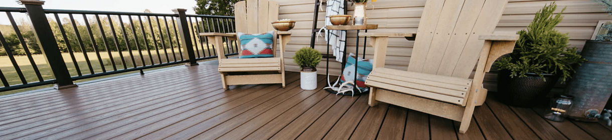 random composite decking